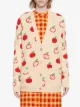 Gucci GG Apple intarsia knit cardigan