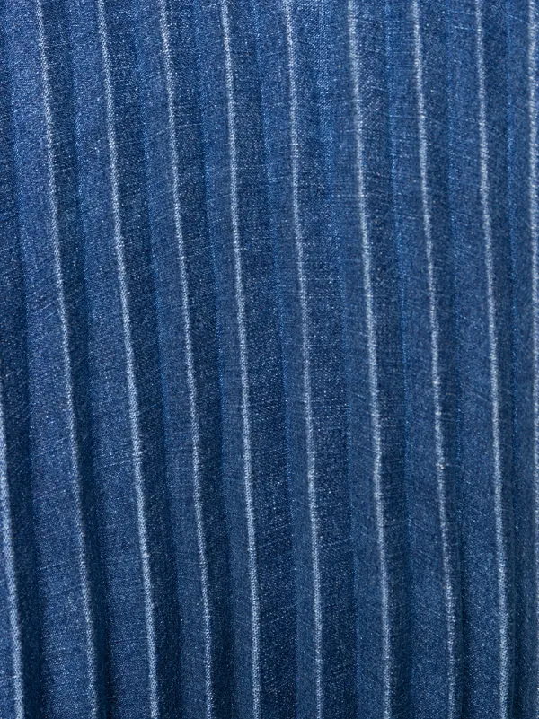 pleated back denim jacket