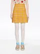 Gucci falda corta acampanada a cuadros