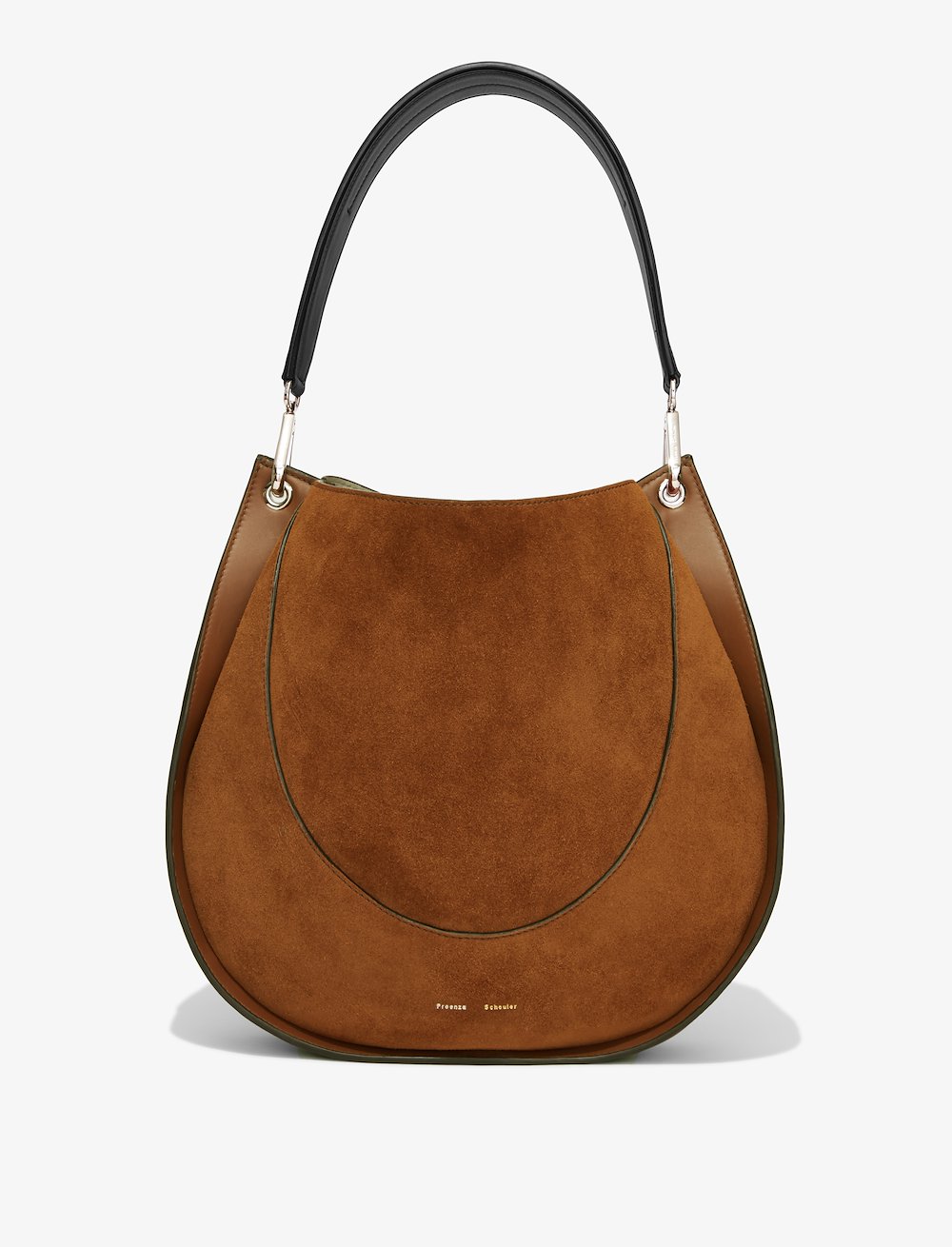 Large Arch Suede Shoulder Bag