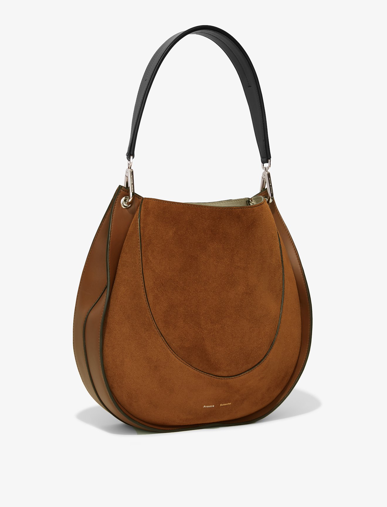 Large Arch Suede Shoulder Bag #1
