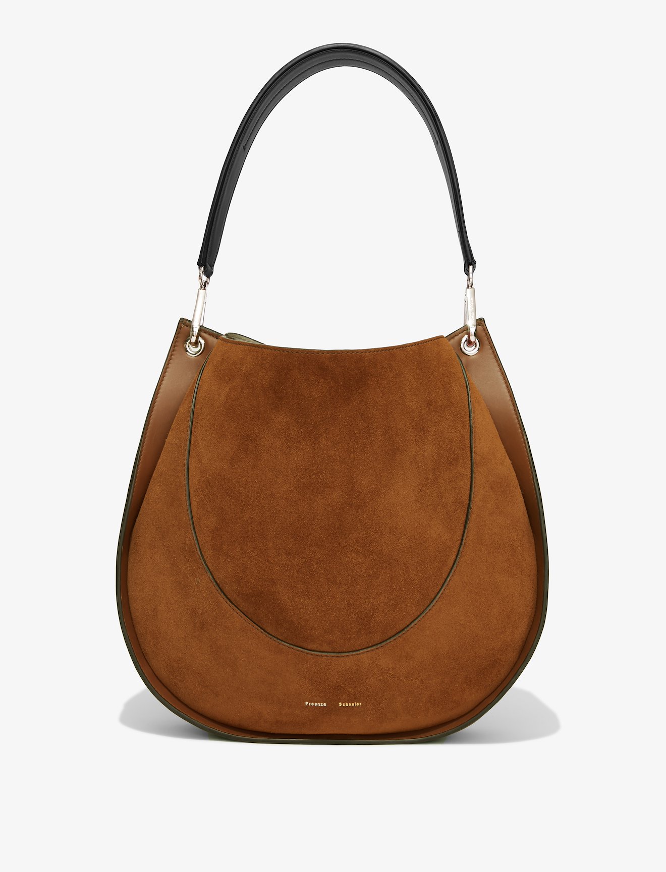 Large Arch Suede Shoulder Bag #3