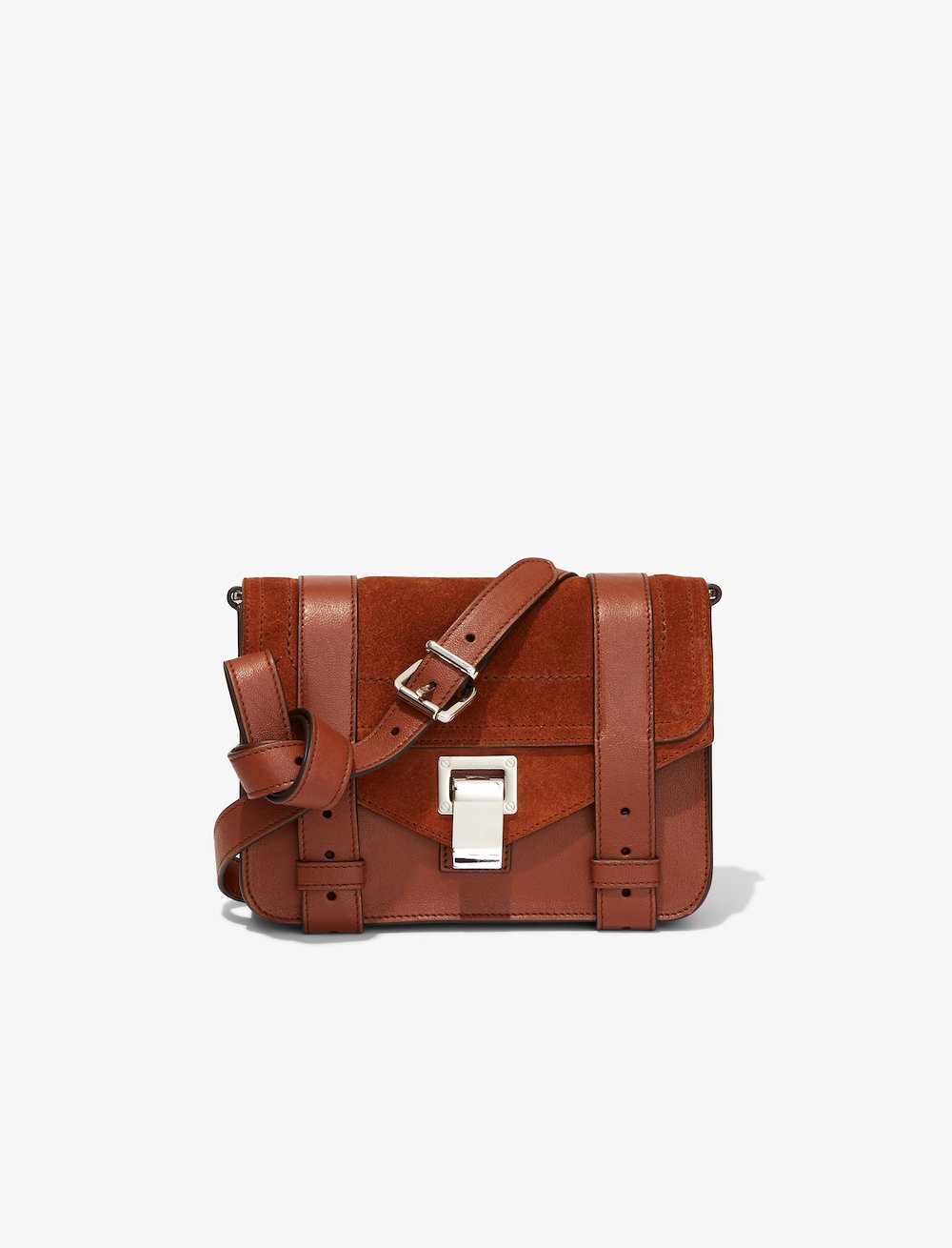 Suede Combo PS1 Mini Crossbody Bag