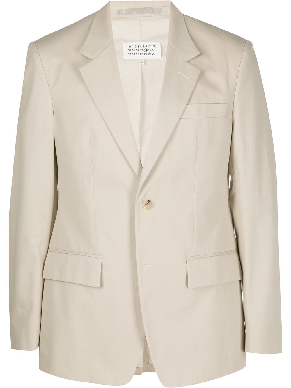 Maison Margiela Single-breasted Blazer In Neutrals