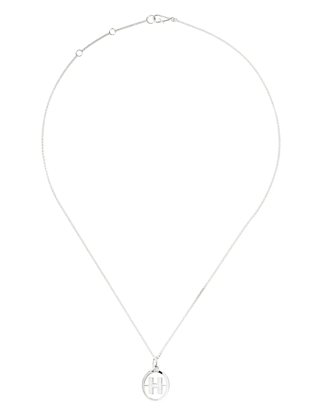 Annoushka золотое колье с подвеской H и бриллиантами
