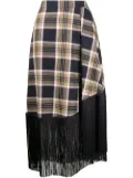 Rokh fallow check skirt - Blue