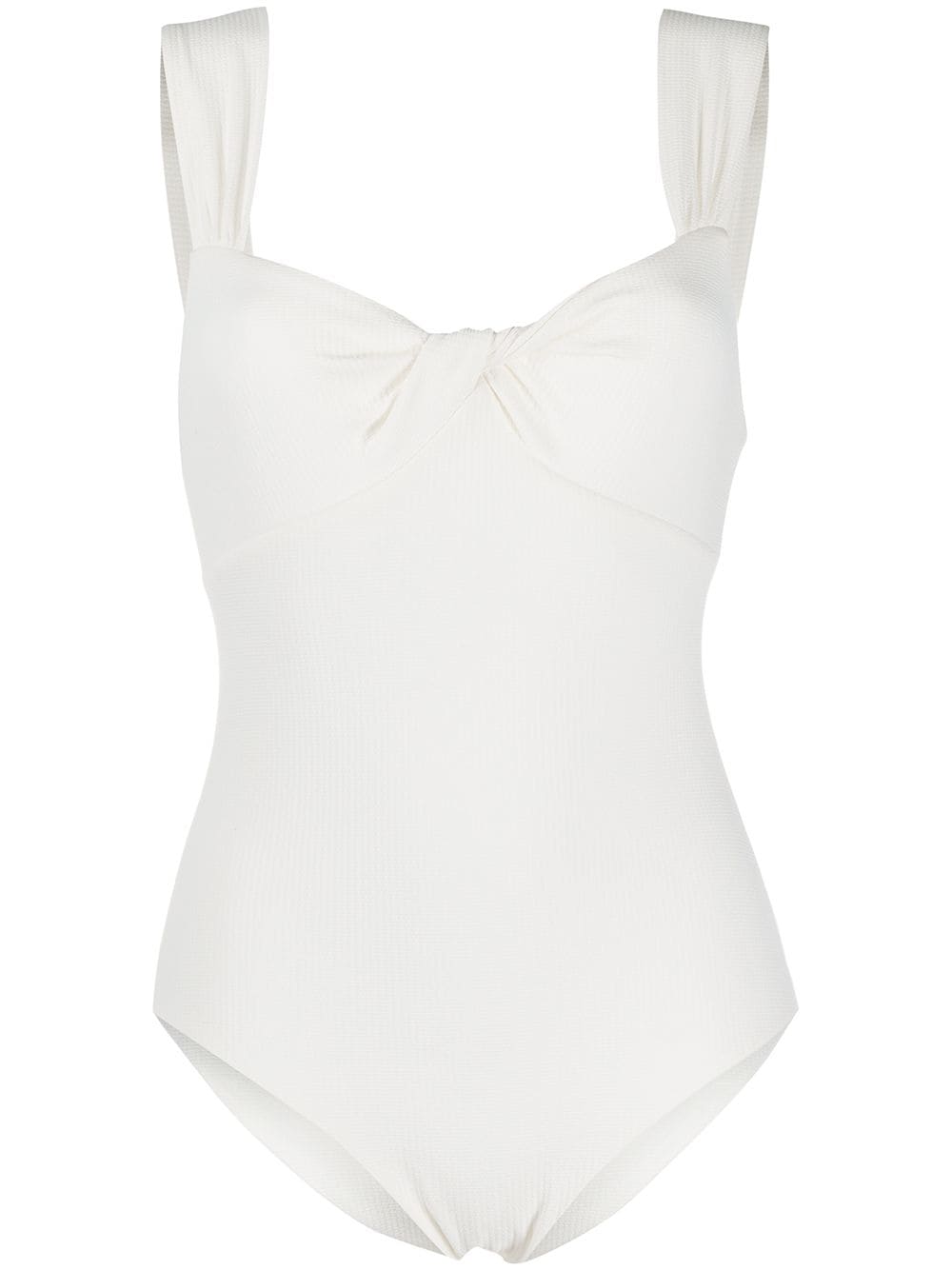 Marysia Knot-detail Swimsuit In White