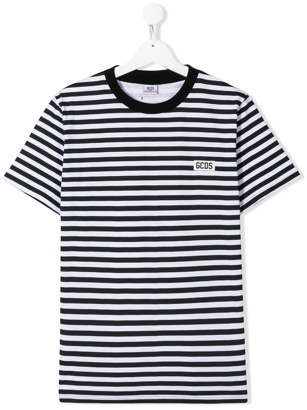Gcds Teen Striped T-shirt In Black