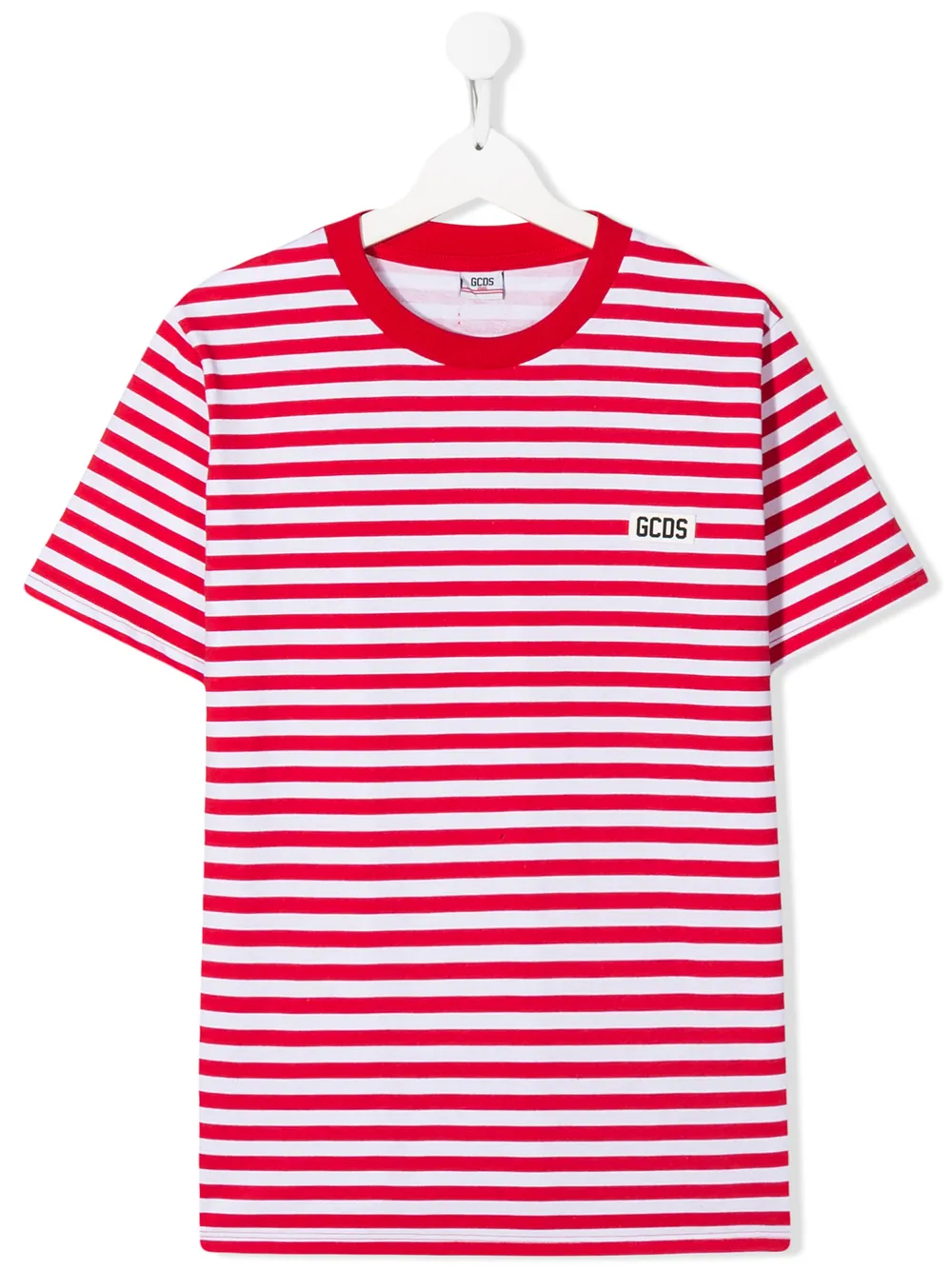Gcds Teen Striped T-shirt In Red
