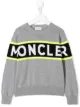 الصورة 1 من Moncler Kids كنزة بحياكة إنتارسيا وشعار الماركة