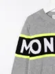 Moncler Kids كنزة بحياكة إنتارسيا وشعار الماركة