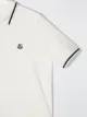 Moncler Kids قميص بولو بتطريز شعار الماركة