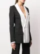 Haider Ackermann monochrome panelled wrap blazer