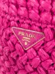 Prada medium woven bucket bag