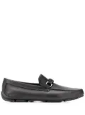 Ferragamo Gancini leather loafers - Black