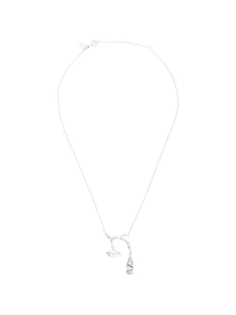 Wouters & Hendrix collar con colgante de labios y rubí