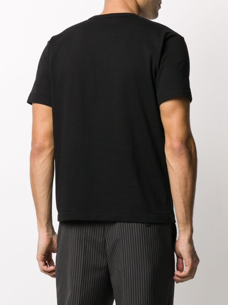 Shop Comme Des Garçons Homme Deux Black Printed T-shirt