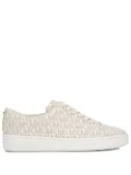Michael Michael Kors platform sole monogram print sneakers - Neutrals