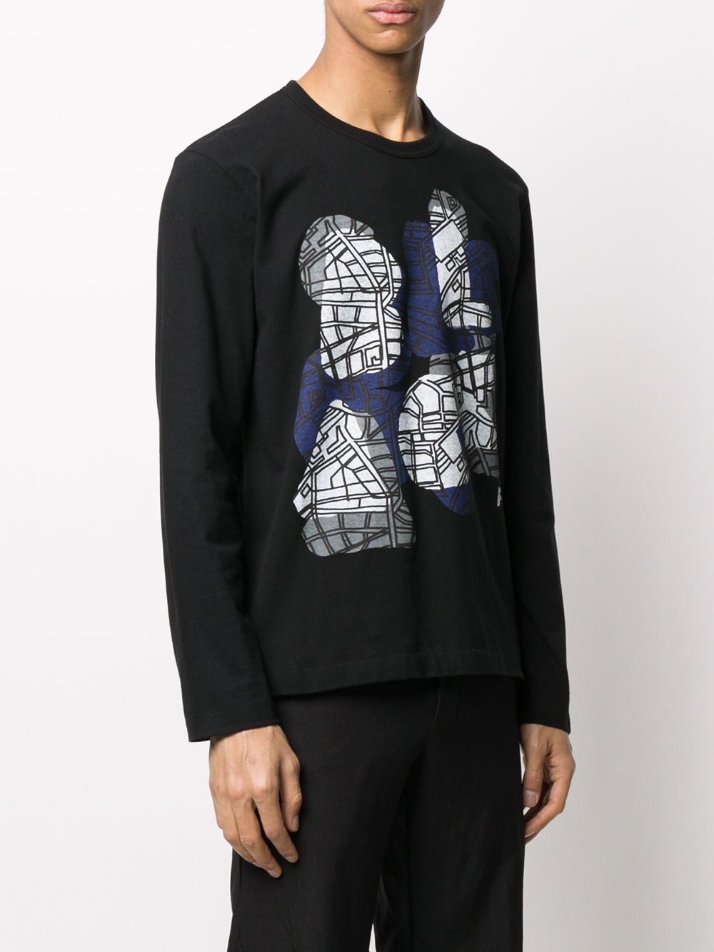 фото Black comme des garçons printed t-shirt