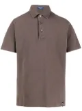 Drumohr plain short-sleeved polo shirt - Brown