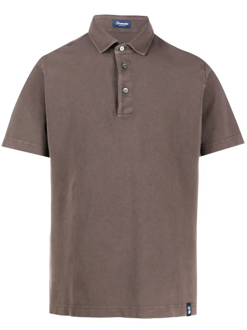 Drumohr plain short-sleeved polo shirt 