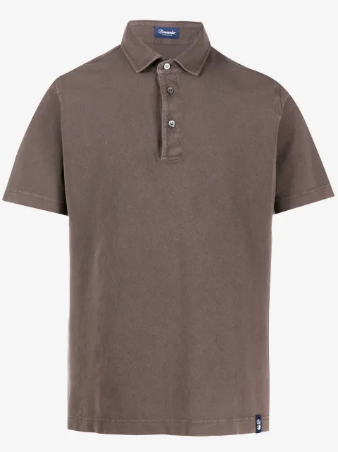 Drumohr plain short-sleeved polo shirt 