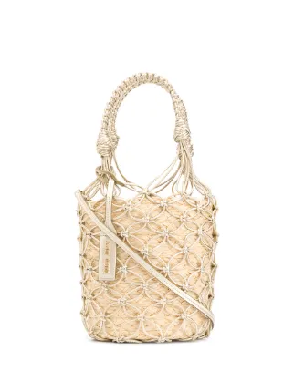 Miu Miu Woven Bucket Bag - Farfetch