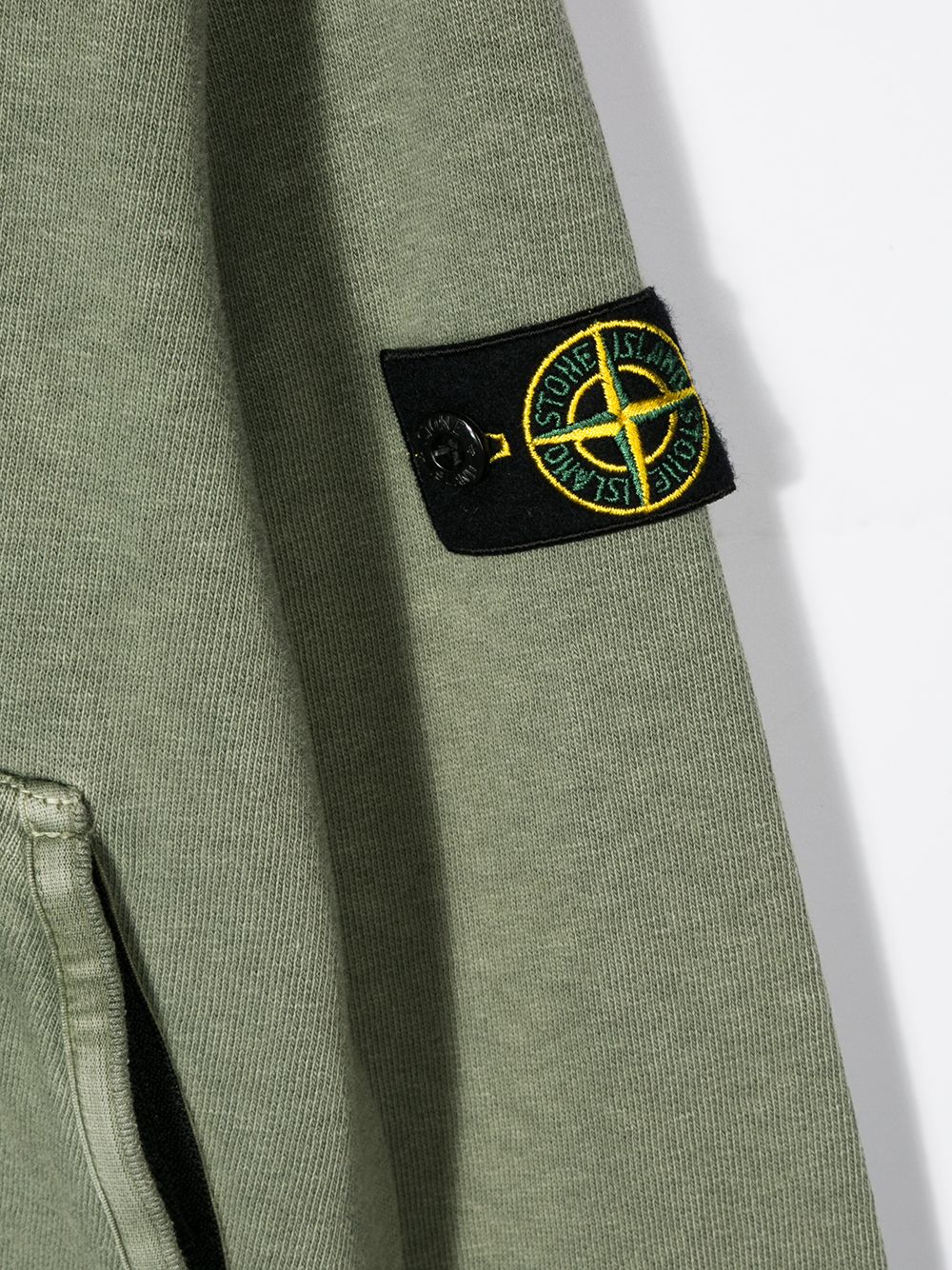 фото Stone island junior худи на молнии с нашивкой-логотипом