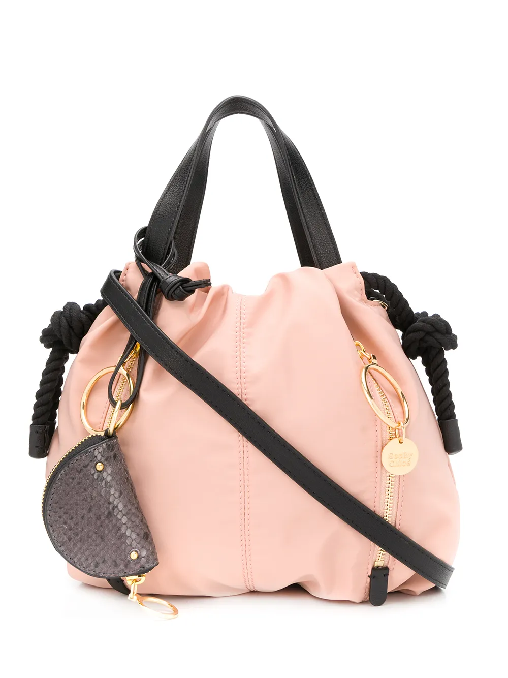 See By Chloé Mini Flo Shoulder Bag In Nude