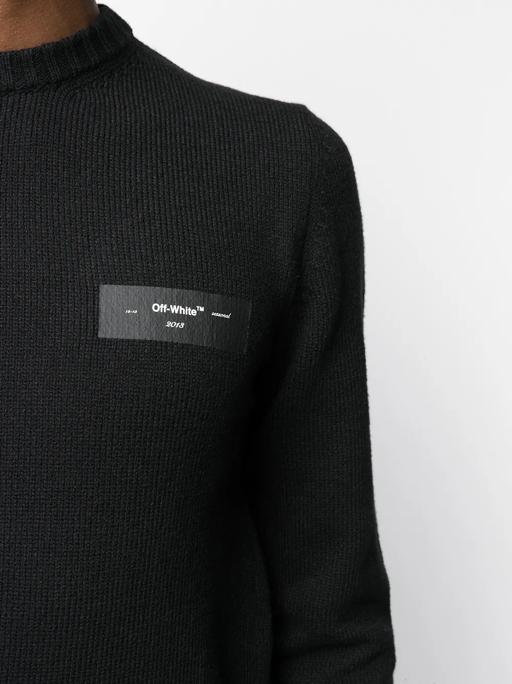 Off-White Trui met logoprint Zwart