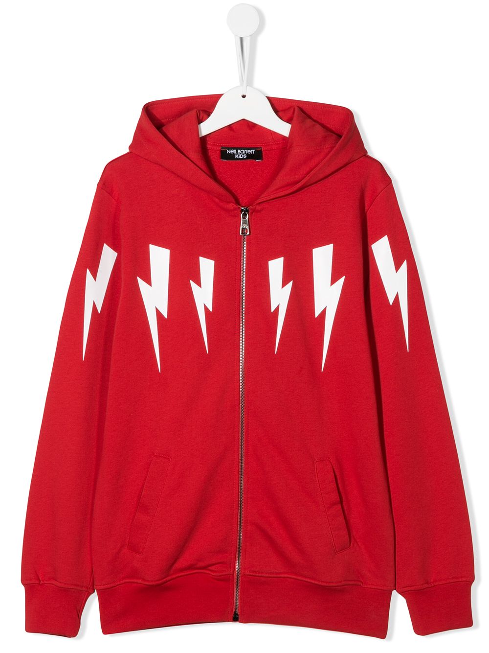 фото Neil barrett kids teen lightning bolt hoodie