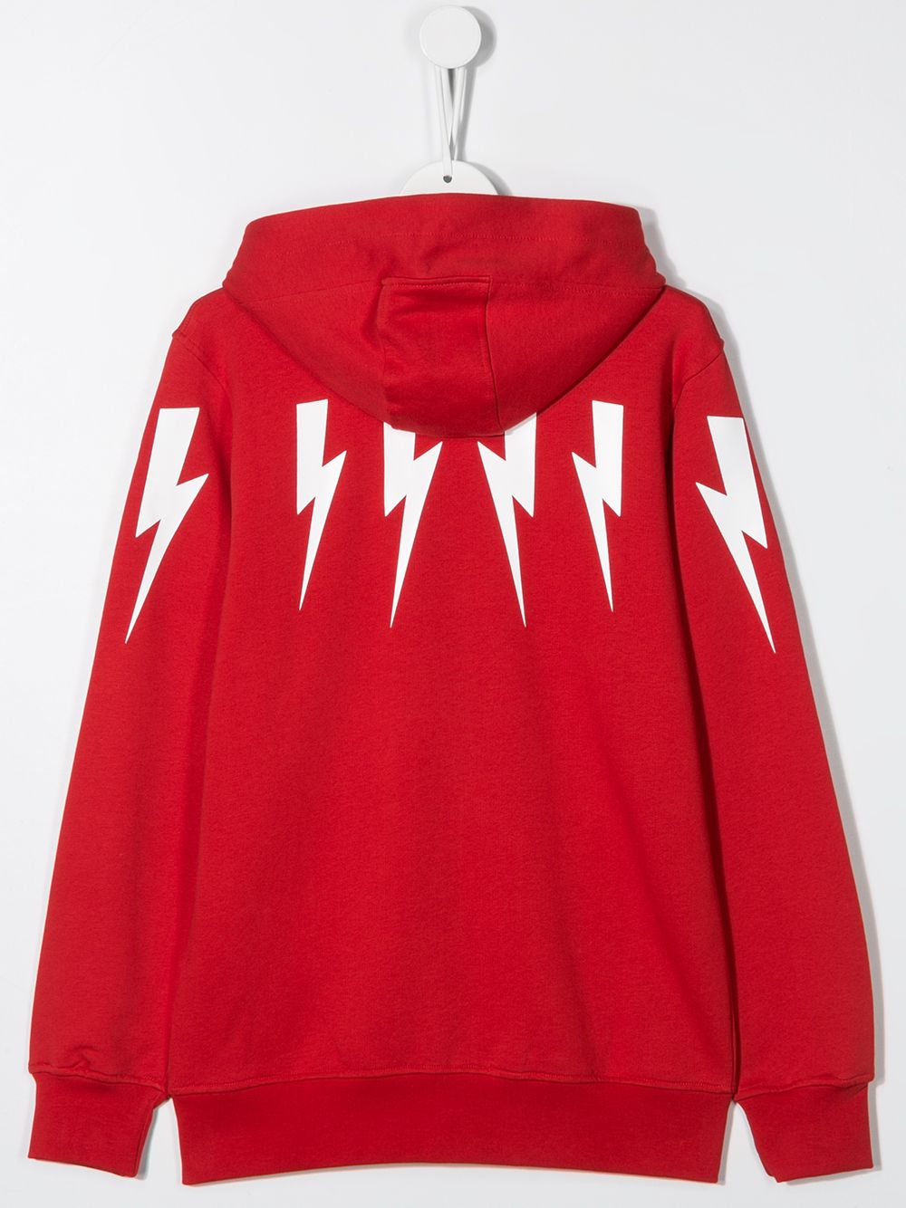 фото Neil barrett kids teen lightning bolt hoodie