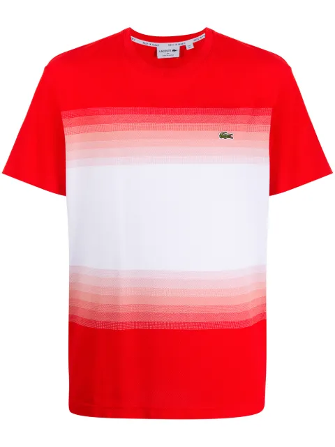 lacoste striped t shirt