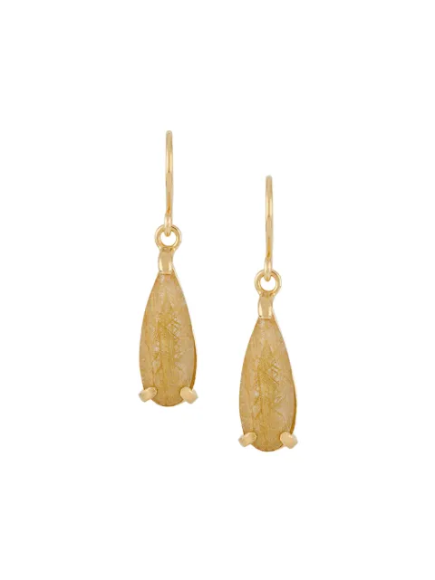 Wouters & Hendrix Rutilated Quartz drop earrings