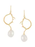 Wouters & Hendrix pearl drop earrings - Gold