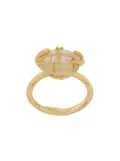 Wouters & Hendrix Rutilated Quartz oval ring - Gold