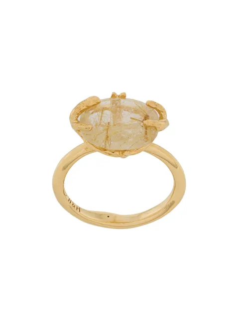 Wouters & Hendrix Rutilated Quartz oval ring