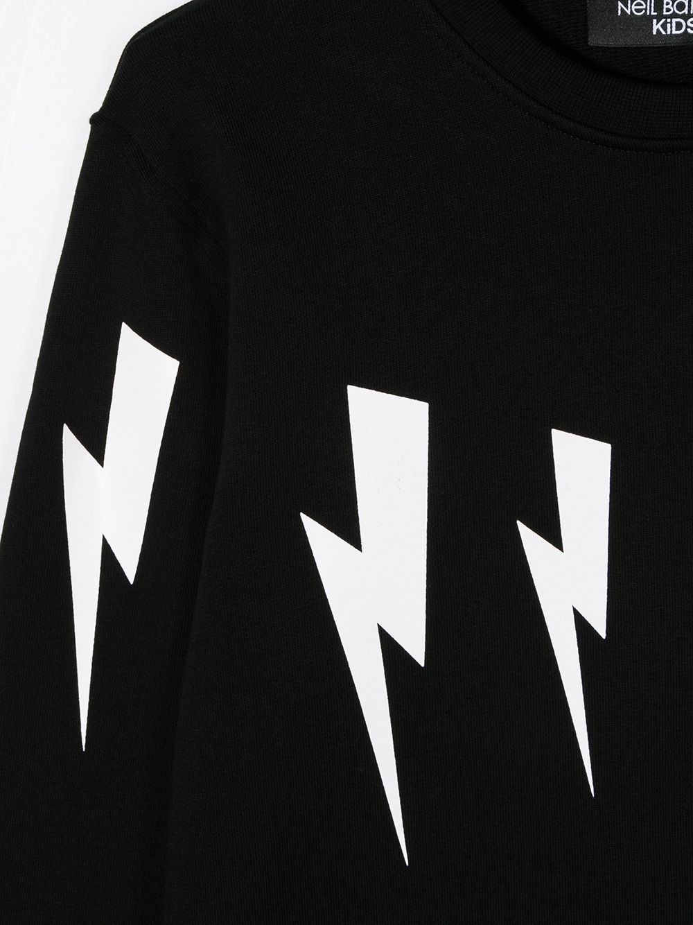 фото Neil barrett kids teen thunderbolt sweatshirt