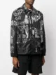 Diesel abstract-print shirt jacket