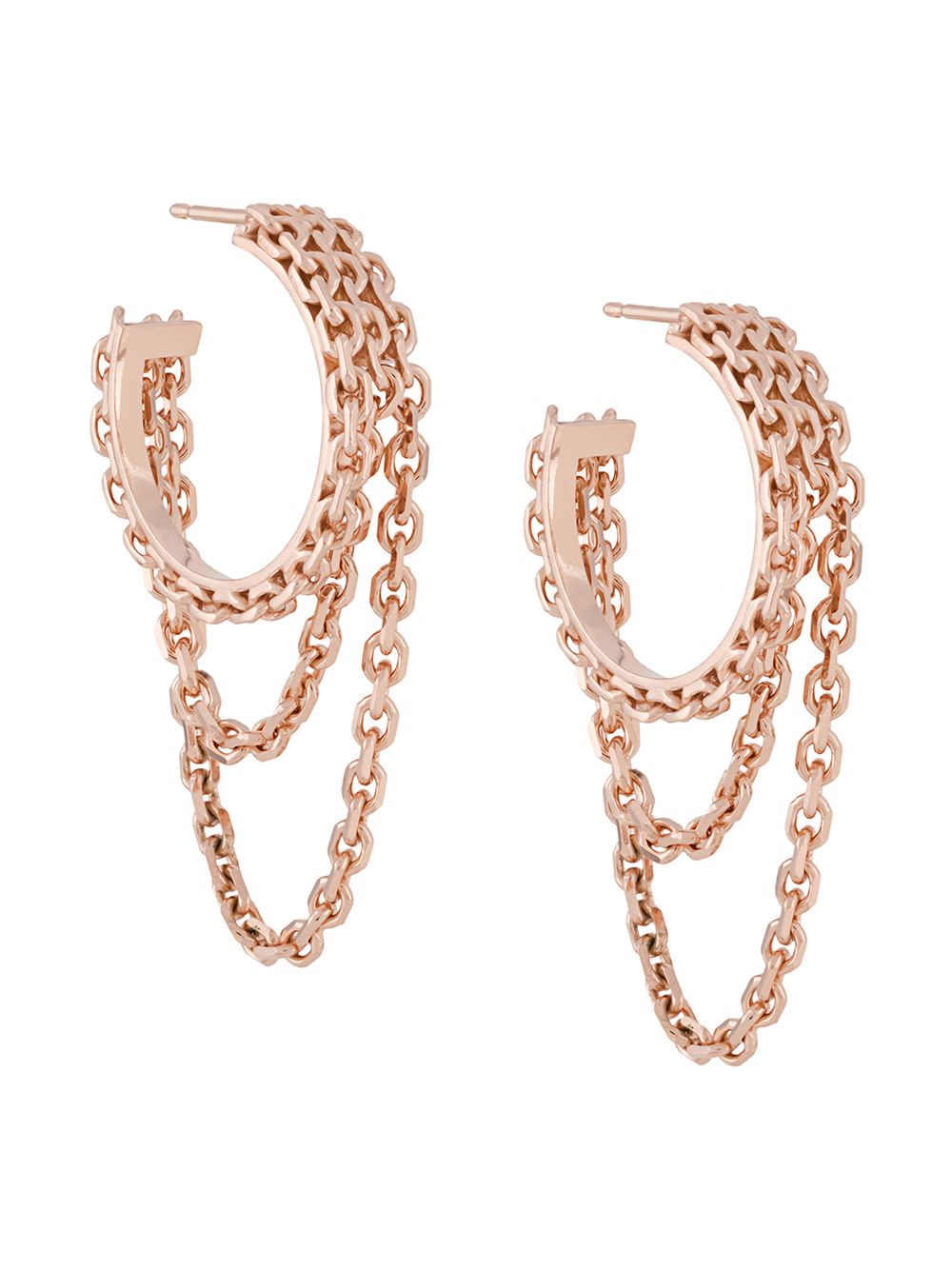 Wouters & Hendrix Reves de Reves chain hoop earrings - Metallic