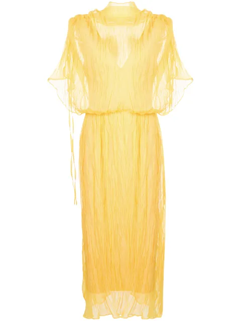 Ellery crinkled midi dress