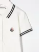 Moncler Kids قميص بولو بشارة شعار الماركة