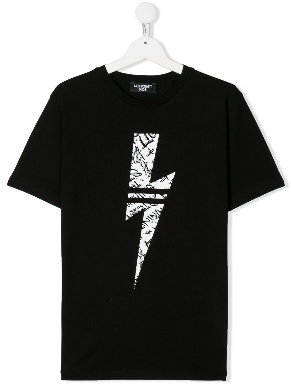 Neil Barrett Teen Thunderbolt T-shirt In 黑色