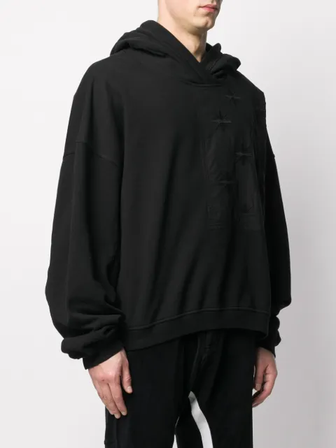 Haider Ackermann Embroidered Panel Detail Hoodie Farfetch Haider Ackermann Embroidered Panel Detail Hoodie Farfetch