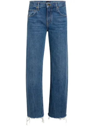 【KHAITE】ian mid-rise wide-leg ジーンズ KHAITE Ian Mid-rise Wide-leg Jeans - Cream - ShopStyle
