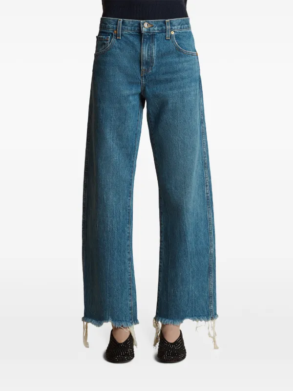 KHAITE The Kerrie mid-rise Jeans | Blue | FARFETCH BH