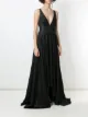 Eva Vestido longo decote V