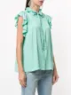 MSGM frilled trim sleeveless top