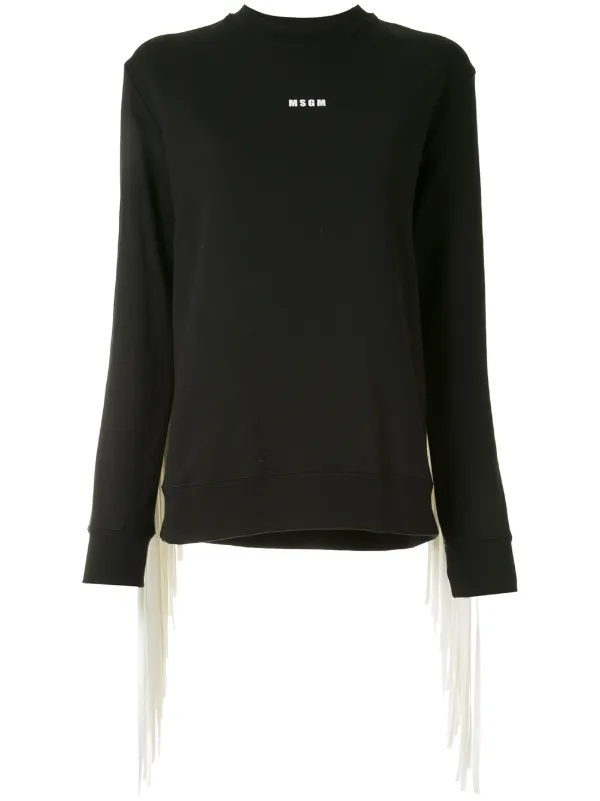 msgm fringe sweater