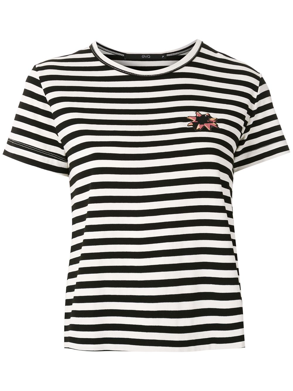 Eva Striped T-shirt In Black